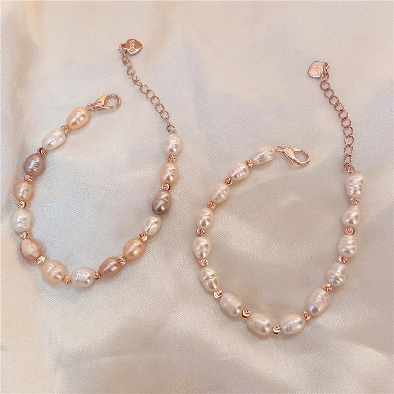 

Retro French Baroque Freshwater Pearl Bracelet: Elegant Handcrafted Women s Jewelry