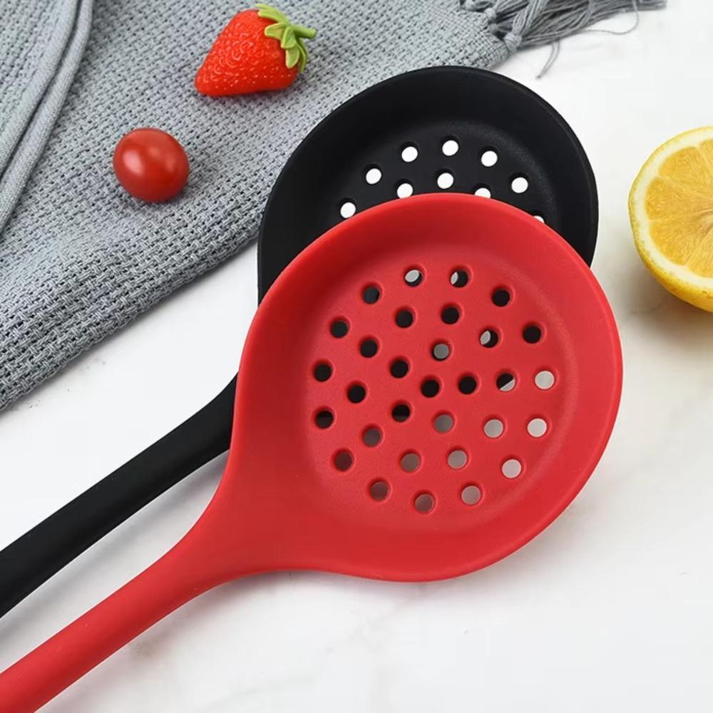Long Handle Cooking Slotted Colander Non-stick Sink Ladle Strainer Kitchen Tools