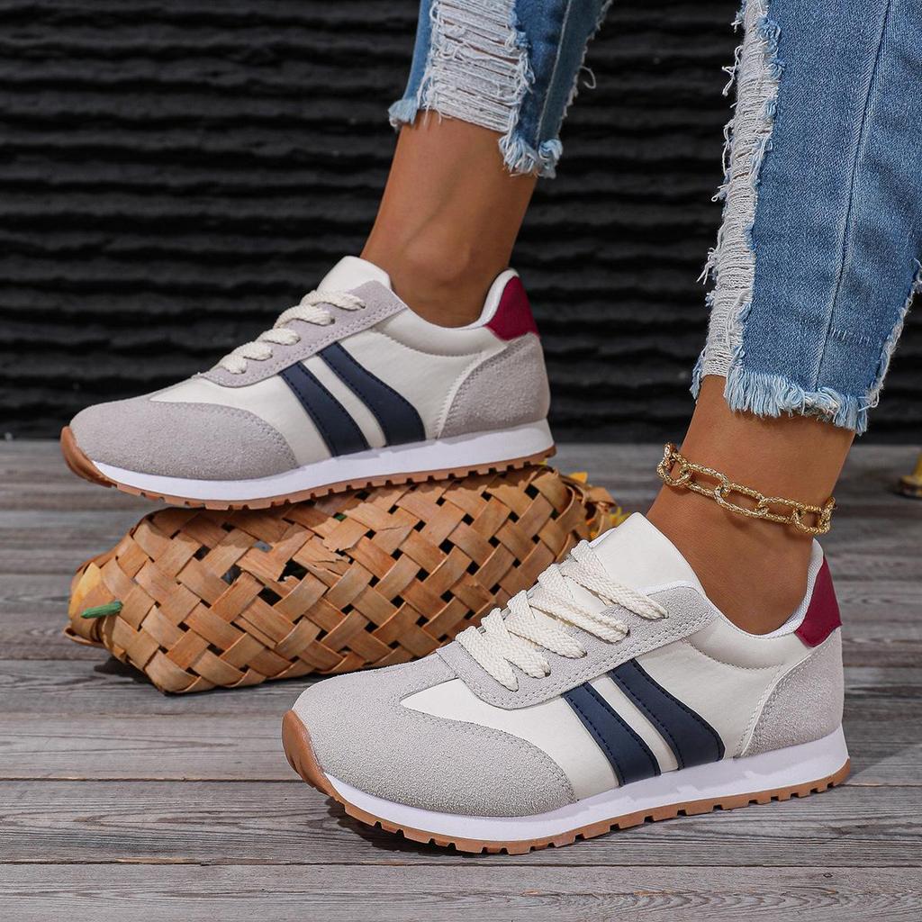 Scarpe da Donna Scarpe Casual in Pelle Scamosciata 2025 Nuove Sneakers da Donna con Lacci Scarpe Vulcanizzate Scarpe da Allenamento Tennis Zapatillas Mujer