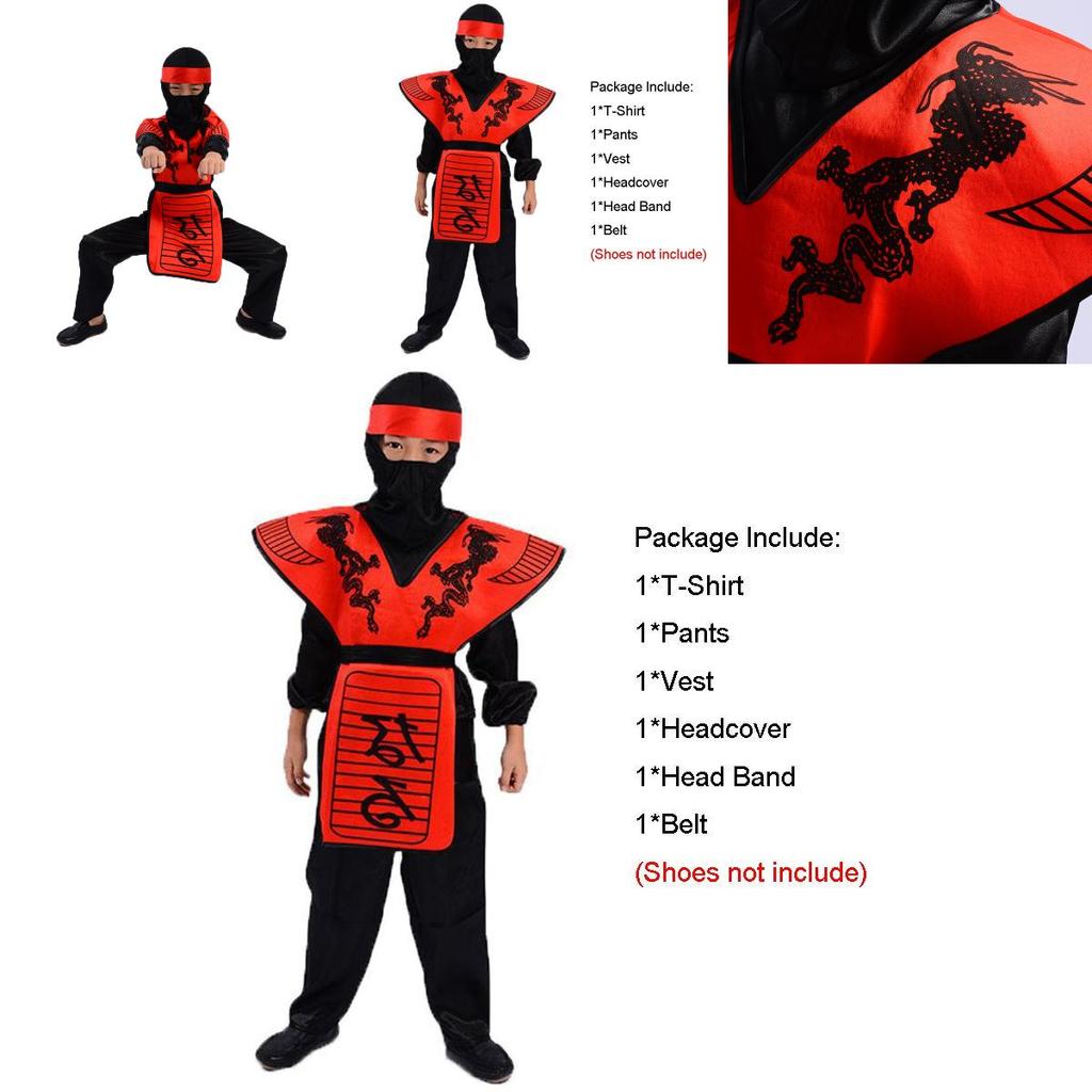 Ohromující dětský cosplay kostým Ninjago, ideální na Halloween a večírky z měkké látky