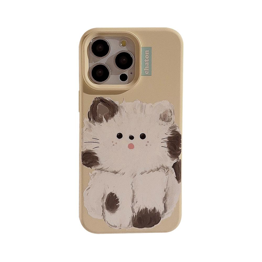 

Милый чехол с масляной живописью котенка для iPhone 17 iPhone 17 Pro Max iPhone 16 Pro