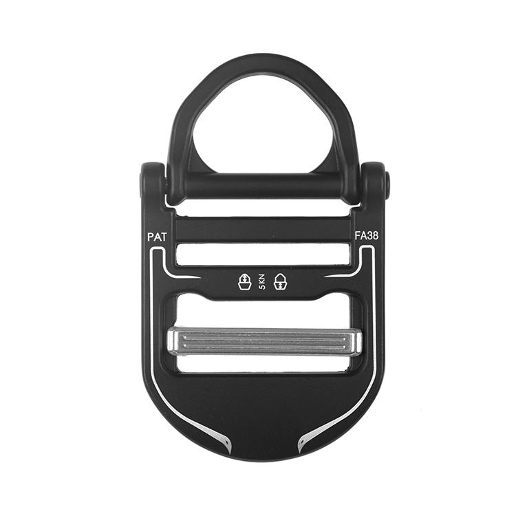 Quick Release 38mm Tactical Belt Buckle Customizable Logo Black Metal Nylon Belt Buckle Head