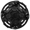 Plant Rollers 3 pcs 40 cm Diameter Black 275 kg