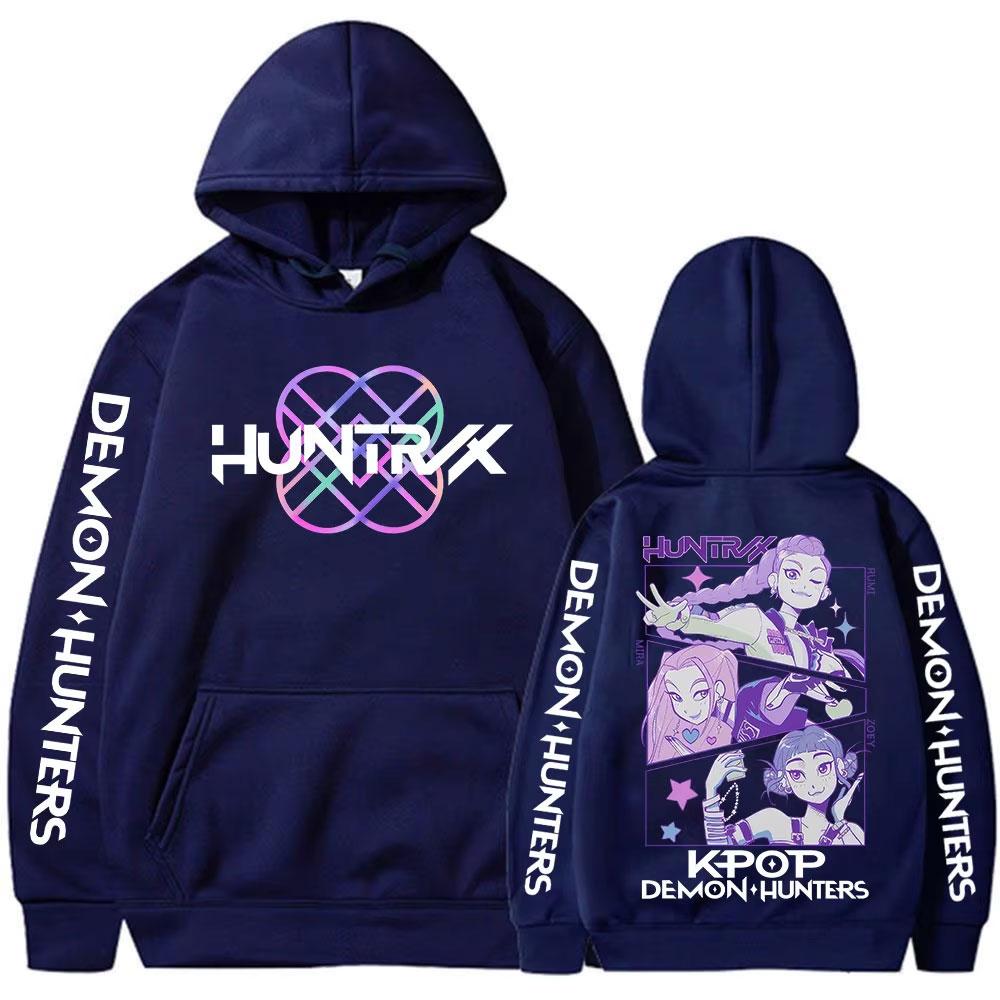 KPop Demon Hunters Movie Rumi Mira Zoey Hoodies Fashion Hip Hop Hooded Sweatshirts Men Women Clothing Casual Oversized Pullovers