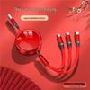 100W Type-C 3-in-1 Fast Charging Cable for Huawei, Android, and Apple Devices
