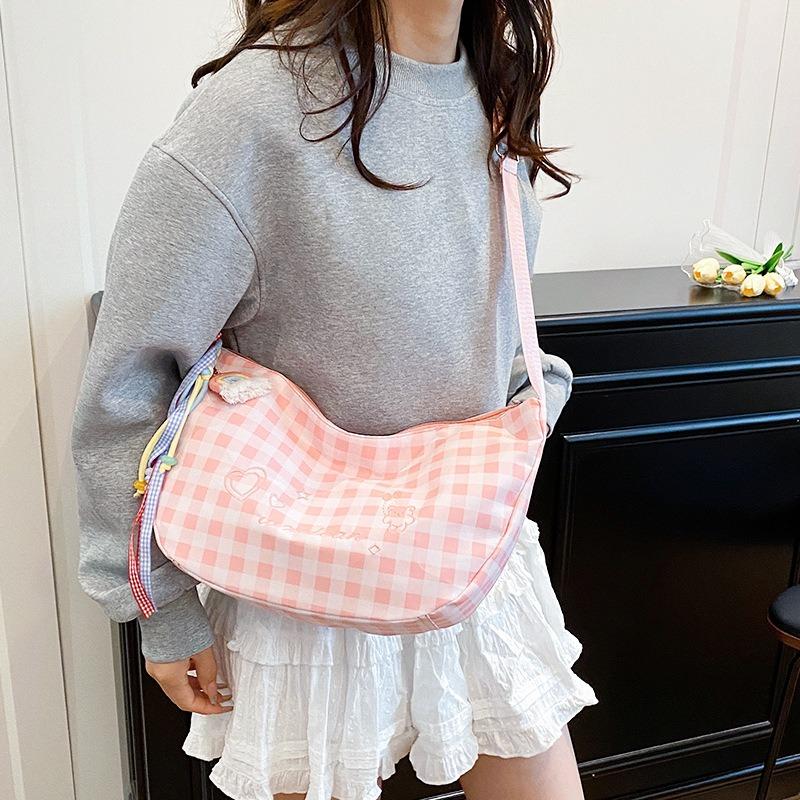 Retro Plaid High-quality Underarm Bag Women's Casual Commuter Shoulder Bag Daily Matching Casual Messenger Bag Tide