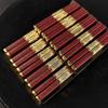 5/10 Pairs 24.9cm Red Reusable Chopsticks Sushi Sticks Non-Slip Chopstick Korean Japanese Food Chinese Chopsticks Set