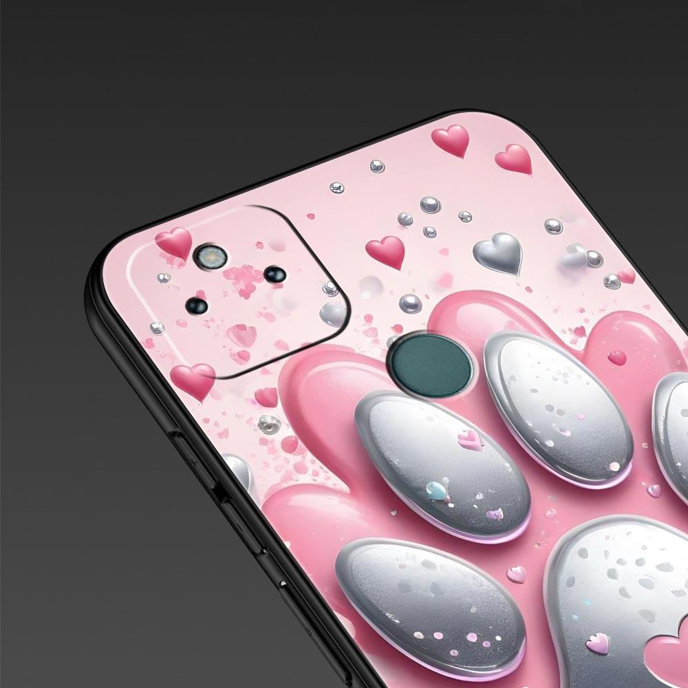 Og Pfotenabdruck Ästhetik Handyhülle Cover für Google Pixel 10 9 8 7 6 9A 8A 7A 6A Pro Stoßfest Weiches TPU 9 Pro XL Hülle Capas