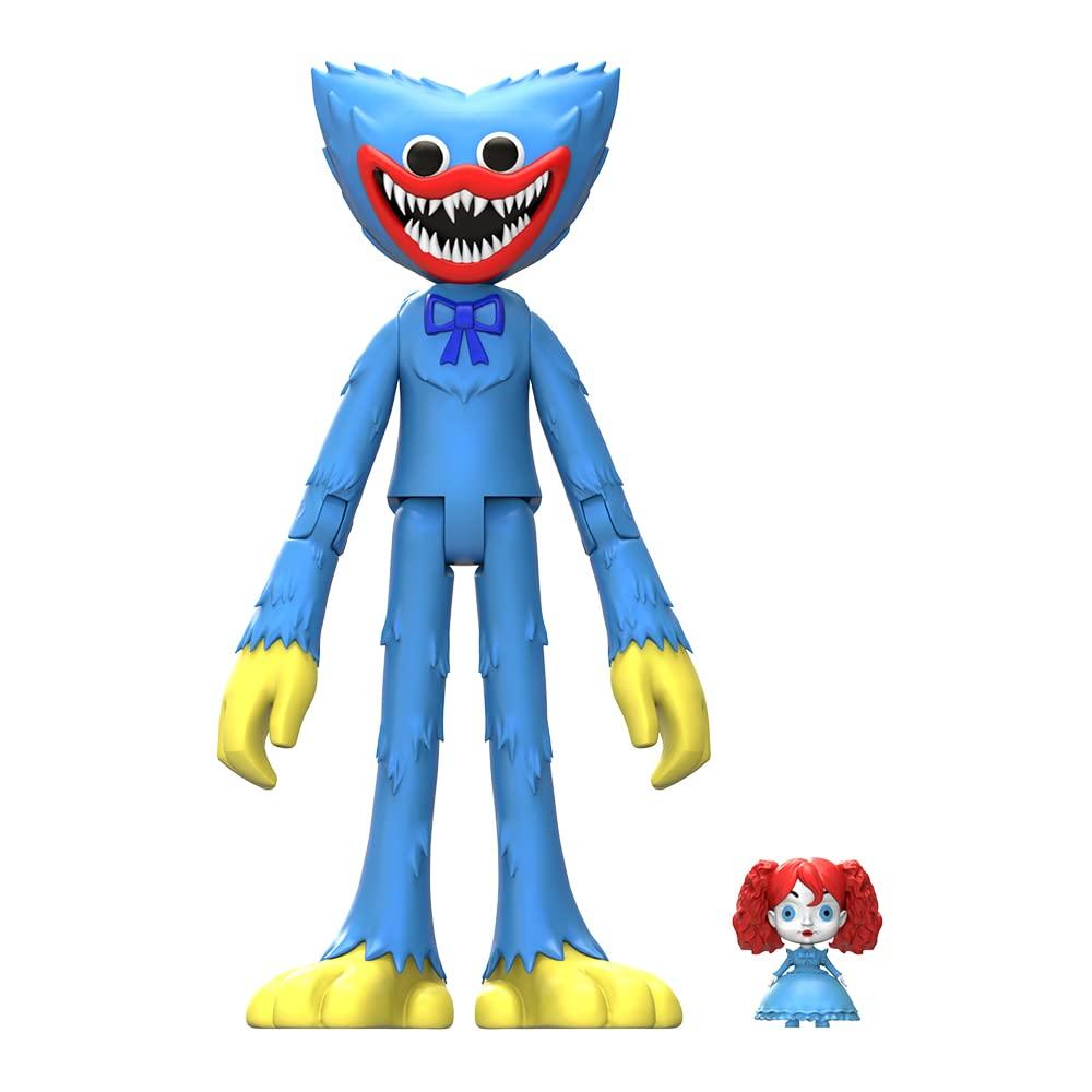 Poppy Playtime Scary Huggies Wuggies Action Figure Poseable Series Blue (5-Inch Figure, 1) [Officially Licensed],