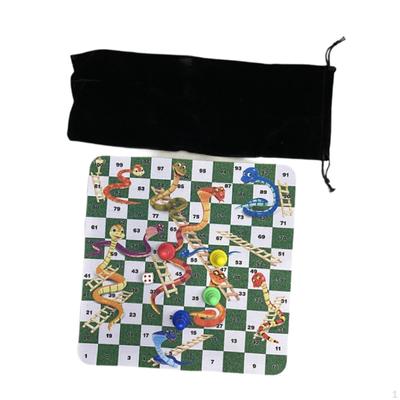Jeu de société Serpents et échelles, classique et portable, pour enfants et adultes, jouets amusants en famille, pour l'extérieur