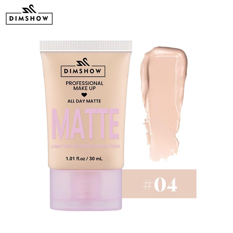 

Dimshow Full Coverage Foundation, Matte Finish Oil-Control Liquid Foundation, Covering Blemishes And Dark Spot, Concealer Cream