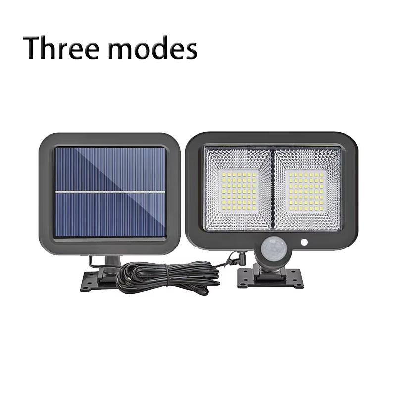 Outdoor Solar Lights Waterproof 160COB Split Wall Lamps 3 Modes Motion Sensor Remote Control for Garden Patio Path Street Lights