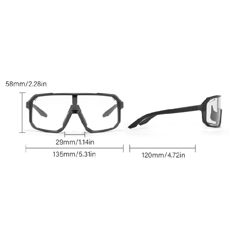 Bicycles Windproof Eyewears Photochromic Cycling Glasses Outdoor Sports Bike Glasses Sunglasses for Men and Women