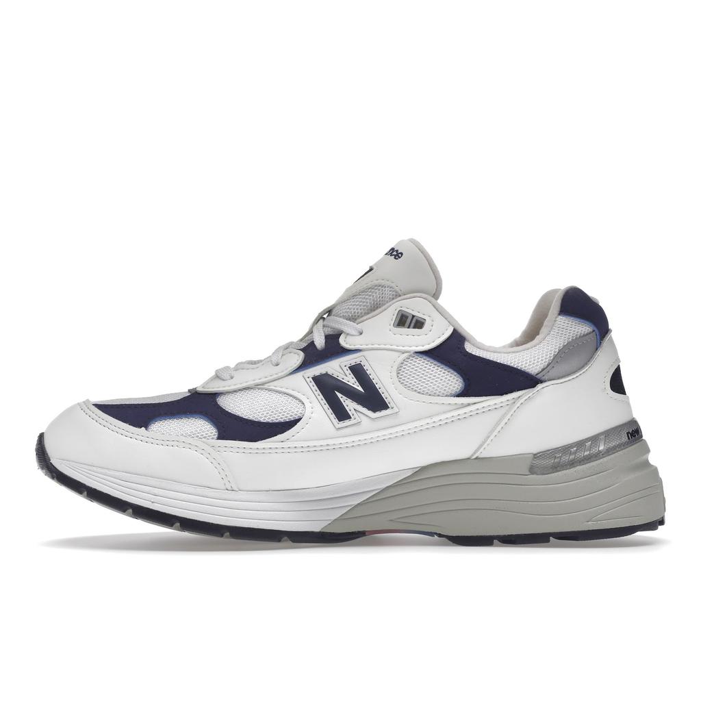 New Balance 992 Made In USA White Navy Unisex Sneakers Blue M992EC