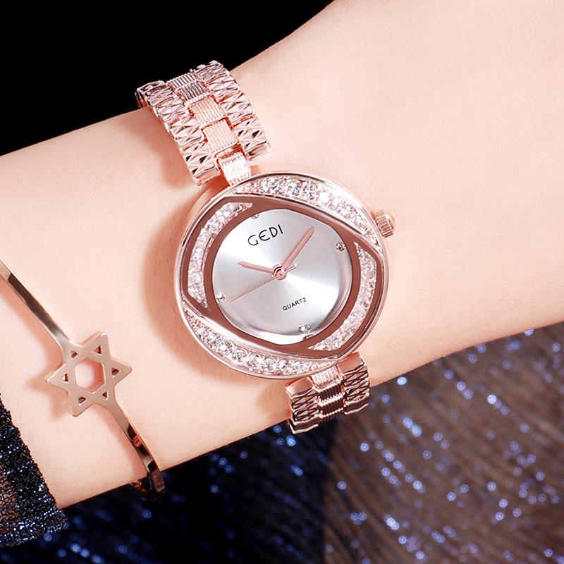 Women'S Steel Belt Watch, Ultra-Thin Girlfriend Student Watch, Fashionable Waterproof Quartz Women'S Watch