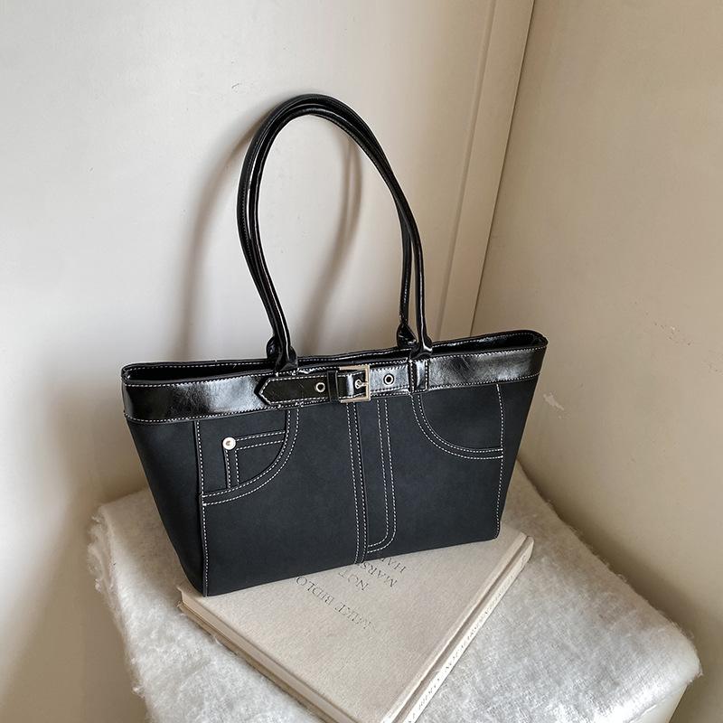 Large-capacity Bag Women's Spring and Summer Versatile New Niche Single Shoulder Underarm Bag Casual Commuter Tote Bag