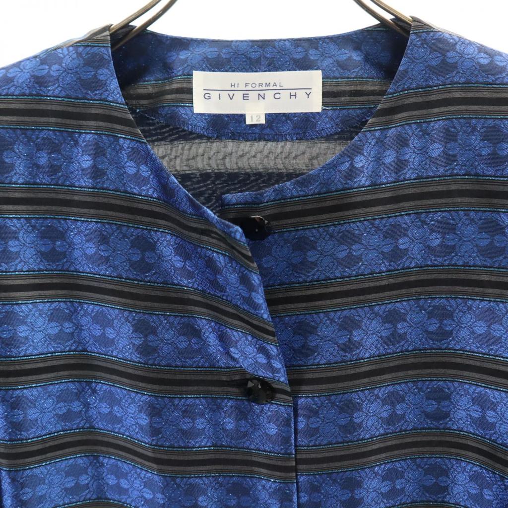 GIVENCHY Made in Japan Silk Blend Border Pattern No color Jacket Women Used