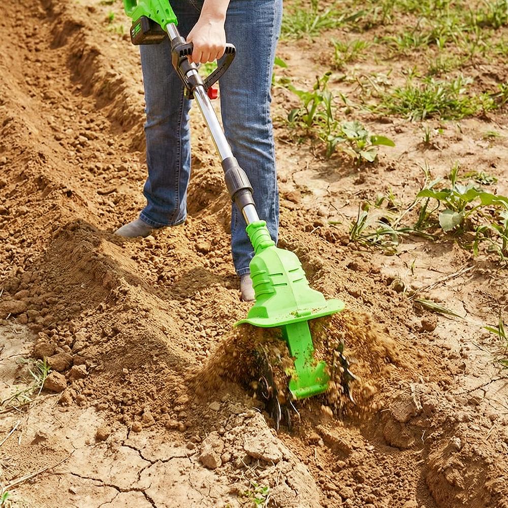 ONEGREEN 2W1 Elektryczny Kultywator Glebogryzarka Kosiarka Rototiller Do Uprawy Gleby Narzędzie Skaryfikujące Do Akumulatora Makita 18V Pin