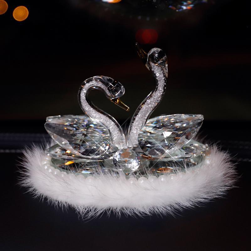 

Swan Crystal Car Perfume Ornament - Women s Light Fragrance Air Freshener
