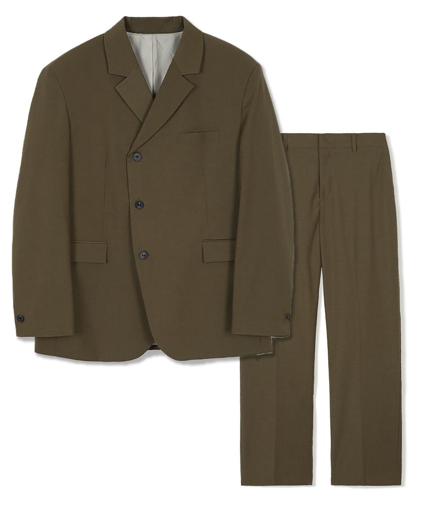 Suare Wool Balance Setup Suit Ash Grey