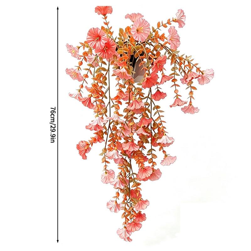 Artificial Maple Leaves Halloween Thanksgiving Decoration Autumn Fall Leaf Simulated Maple Leaf Garland Fallen Leaves Rattan