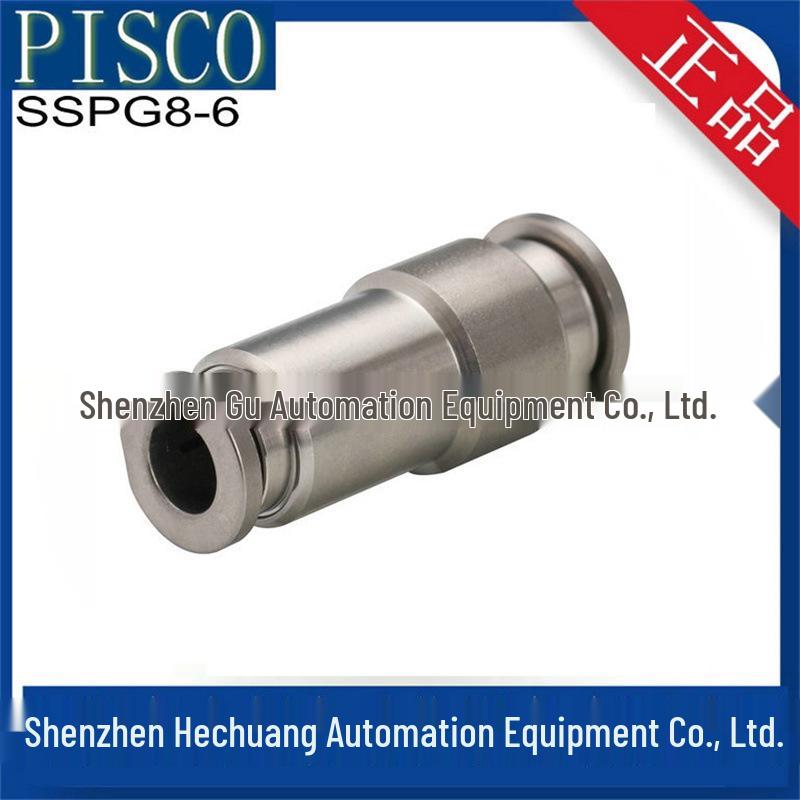 PISCO SSPG Series Connectors: SSPG6-4, SSPG8-6, SSPG10-8, SSPG12-10, SSPG16-12