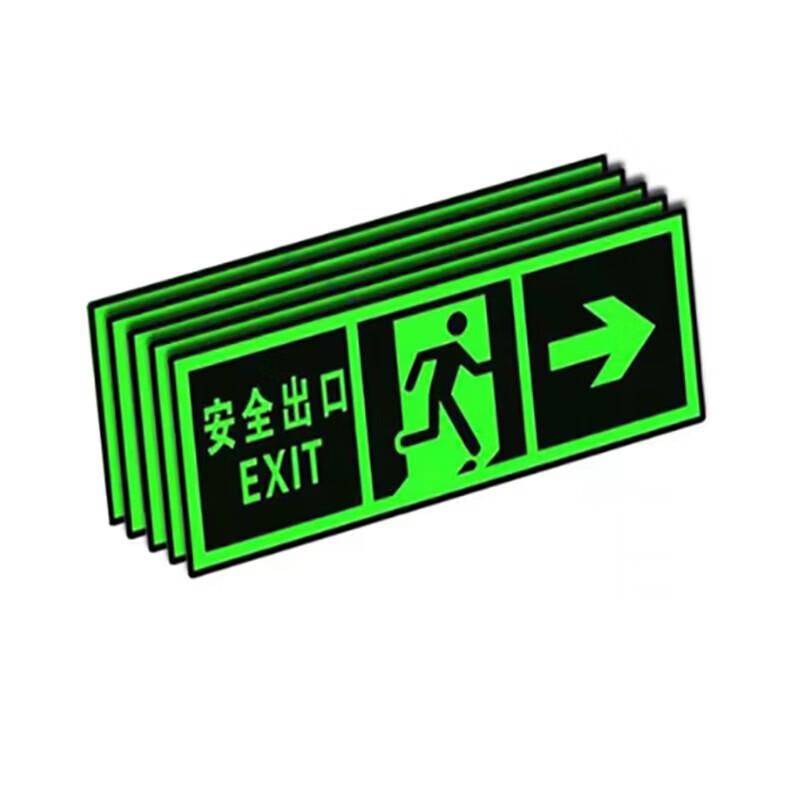 Glow-in-the-Dark Emergency Exit Sign