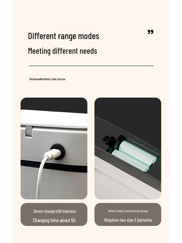 Coș de gunoi automat high-tech cu capac pentru bucătărie și baie