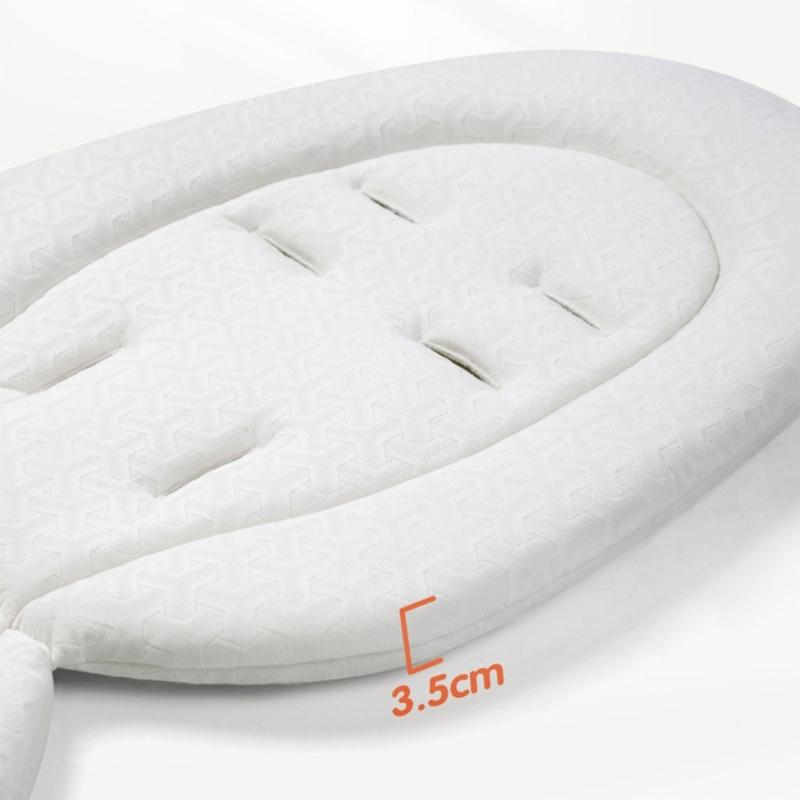Comfortable Baby Stroller Cushion Soft Infant 3-Layers Thicked Chusion Pad Cotton Blended for Newborns Toddlers