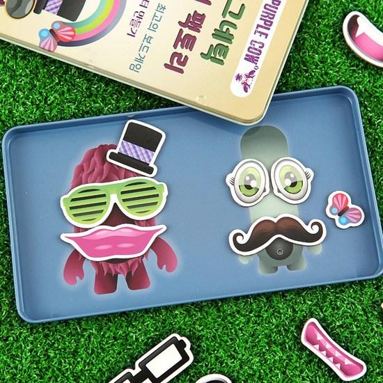 Brainteasers Purple Cow Magnetic Monster Factory Board Game, popular Korean game
