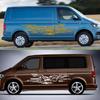 Car Stickers For Volkswagen VW Transporter Caravelle T3 T4 T 5 6 Camper Van Stripes Graphics Vinyl Decal Auto Tuning Accessories