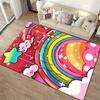Colorful Rainbow and Clouds Carpet with Stars Design for Living Room Suitable for Use As an Anti-slip for Living Room Bedroom Sofas