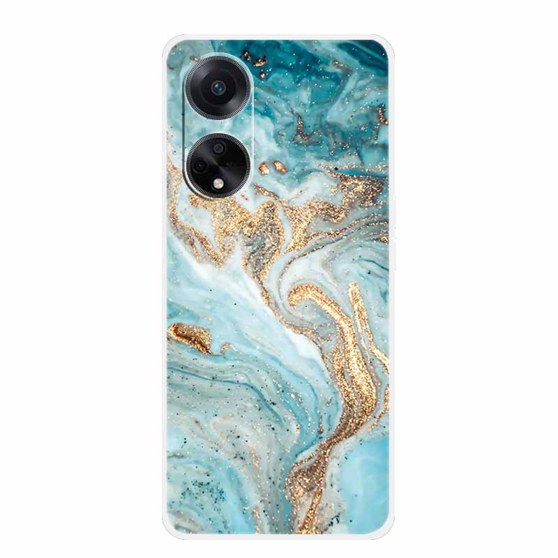 Guscio Morbido Marmo Per Oppo A78 Oppo A18 Custodia TPU Silicone Custodia Telefono Per Oppo A38 A58 Copertura Bordo Trasparente Coque A58X A98 5G Funda