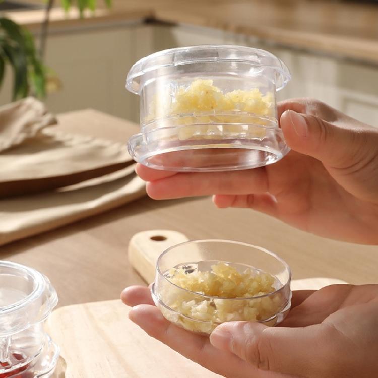 Manual Garlic Twisters Mincer Crusher Kitchen Hand Press with Clear Detachable Body for Garlic, Gingers and Everyday Cooking Prep