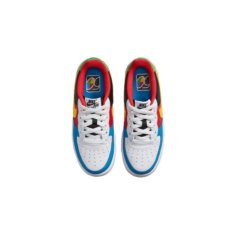 Nike X UNO Air Force 1 Low (GS) 50th Anniversary White Red Blue Gold DO6634-100