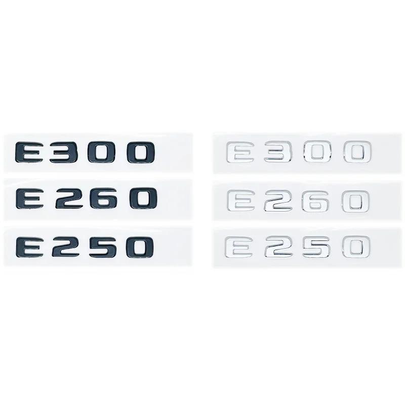 Car Trunk Letters Logo Emblem Badge Decals Sticker For Mercedes Benz E Class E200 E220 E230 E250 E260 E300 E350 E400 W212 W213 VH0
