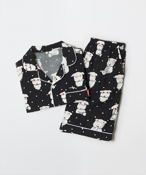 

[SPAO] [Ganadi] Пижама с коротким рукавом_SPPPG25U06 [Отправка из Кореи] 100% Оригинал Black - S