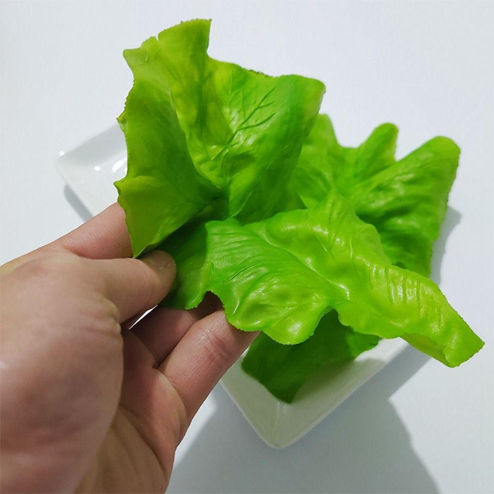 Simulation Kitchen Decor Artificial DIY Vegetable Model Lettuce Adornment Kids Toy Lettuce Leaves