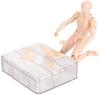 1/12 Scale Male Mannequin Figure Model for Drawing, Manga Drawing, Props, Stand Included, Doll Type, Body for Art Practice (Male, Skin Tone)