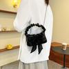Popular Small Bag Women's New Fashion Personalized Chain Crossbody Cute Bow Shoulder Armpit Bag