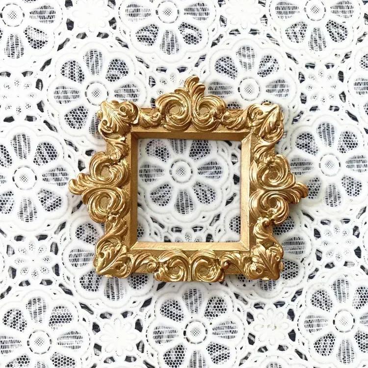 

Европейская мода креативные подарки в викторианском стиле ретро смола мини ангел овальная маленькая фоторамка аксессуары позиционная рамка E