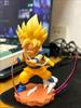 Demon King Goku Dragon BallZ The Fourth Form SSj3 Broly 4.72Inch/12cm Can Move Swing a fist PVC Anime Figure Toys Gifts