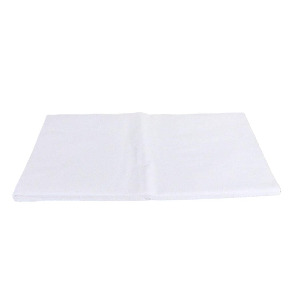 100x Disposable Bed Sheet, Non Woven Fabric, Breathable Cover, Headrest Covers, for Business
