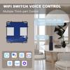 BSEED Wifi Smart Dimmer Switch 1/2/3Gang Touch Light Switches Function Part Tuya Smart Life Control Glass Panel DIY Free Combine