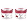 Dove Creamy Scrub Cherry Apricot Milk 298g Set of 2 &