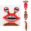 Siren Head Horror Plush Toy Featuring Adorable Big Mouth Clock Poop Monster Design For Kids