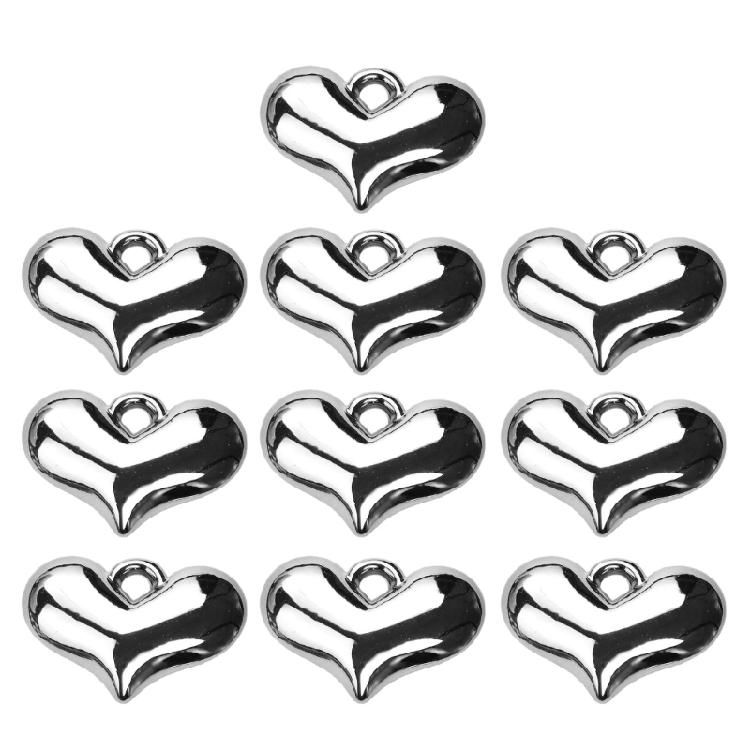 Versatile Heart Shaped Pendants Keychains Bracelet Accessories Jewelry Supplies
