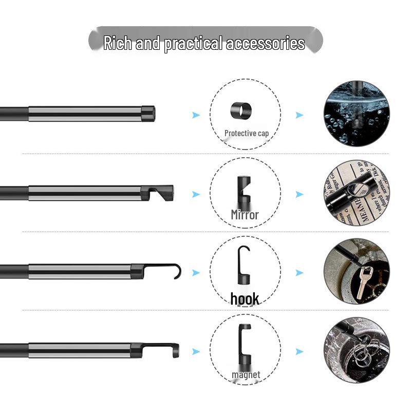 Handheld 1080P HD Pipe Repair Endoscope with 4.3\" Screen and Single/Dual Camera