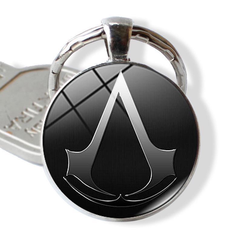 Assassin's Creed Metal Embossed Ring Keychain Pendant