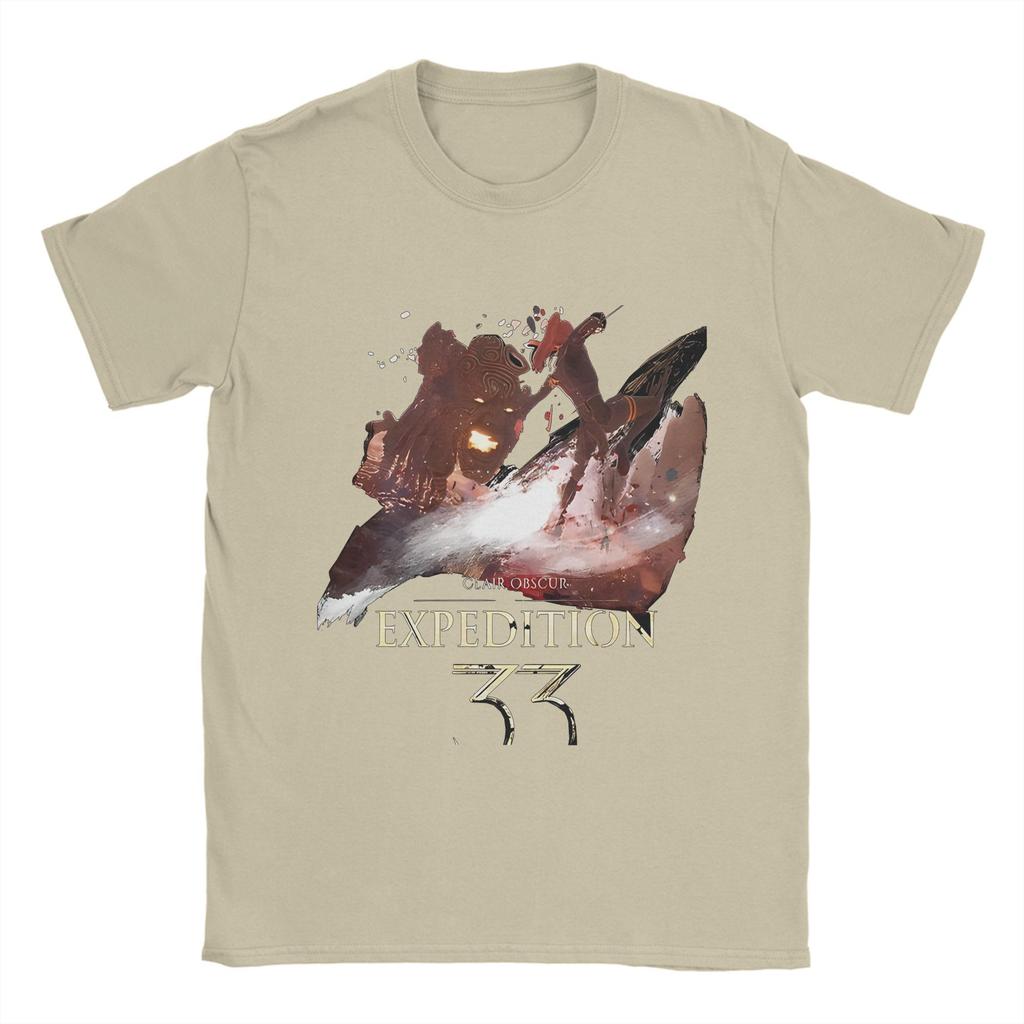 Koszulka Ekspedycja 33 Lato Gra Wideo Czysta Bawełna Koszulki Dla Pary Modny Design T-shirt Krótki Rękaw Y2K Zabawny Top